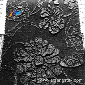 Polyester fokuro jacquard fabric with formal black